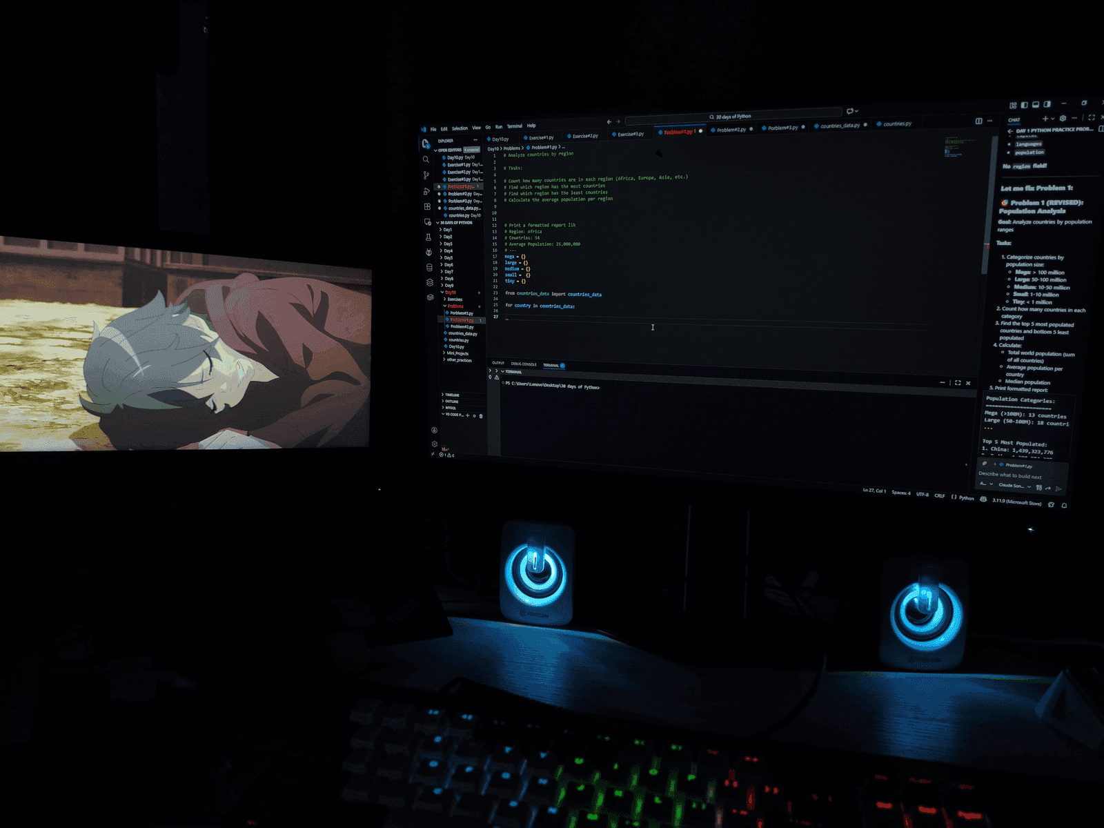 Architecting high-performance web applications and hardware logic in VS Code.